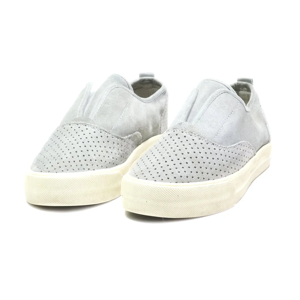 American Eagle Low-Top Sneakers Suede Grey Colour For Women