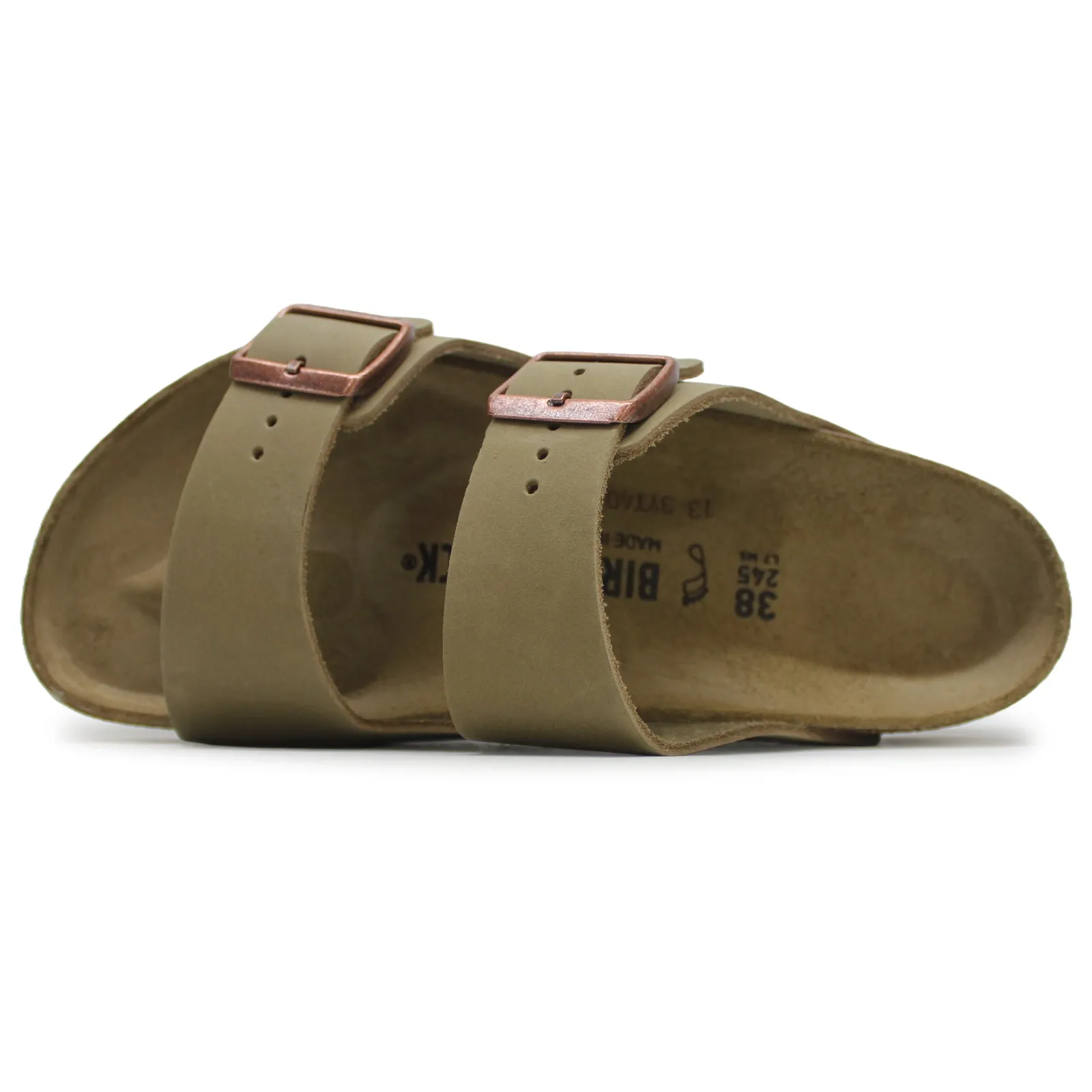 Arizona Nubuck Leather Unisex Slide Sandals