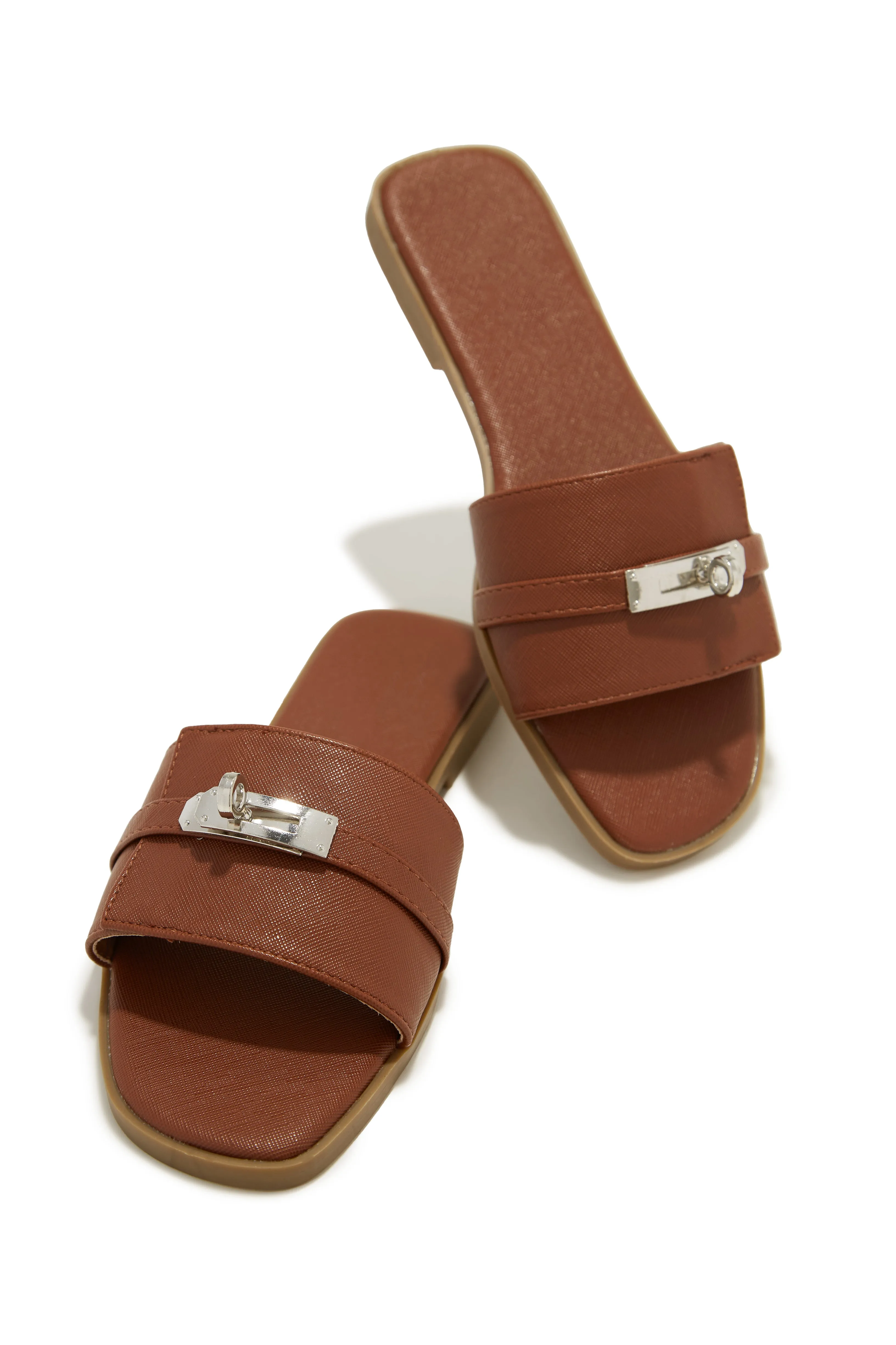 Bianca Slip On Sandals - Tan