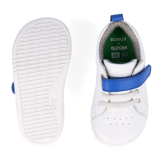 Bobux Kids IWalk IW Pace Sneaker White Blue 650401