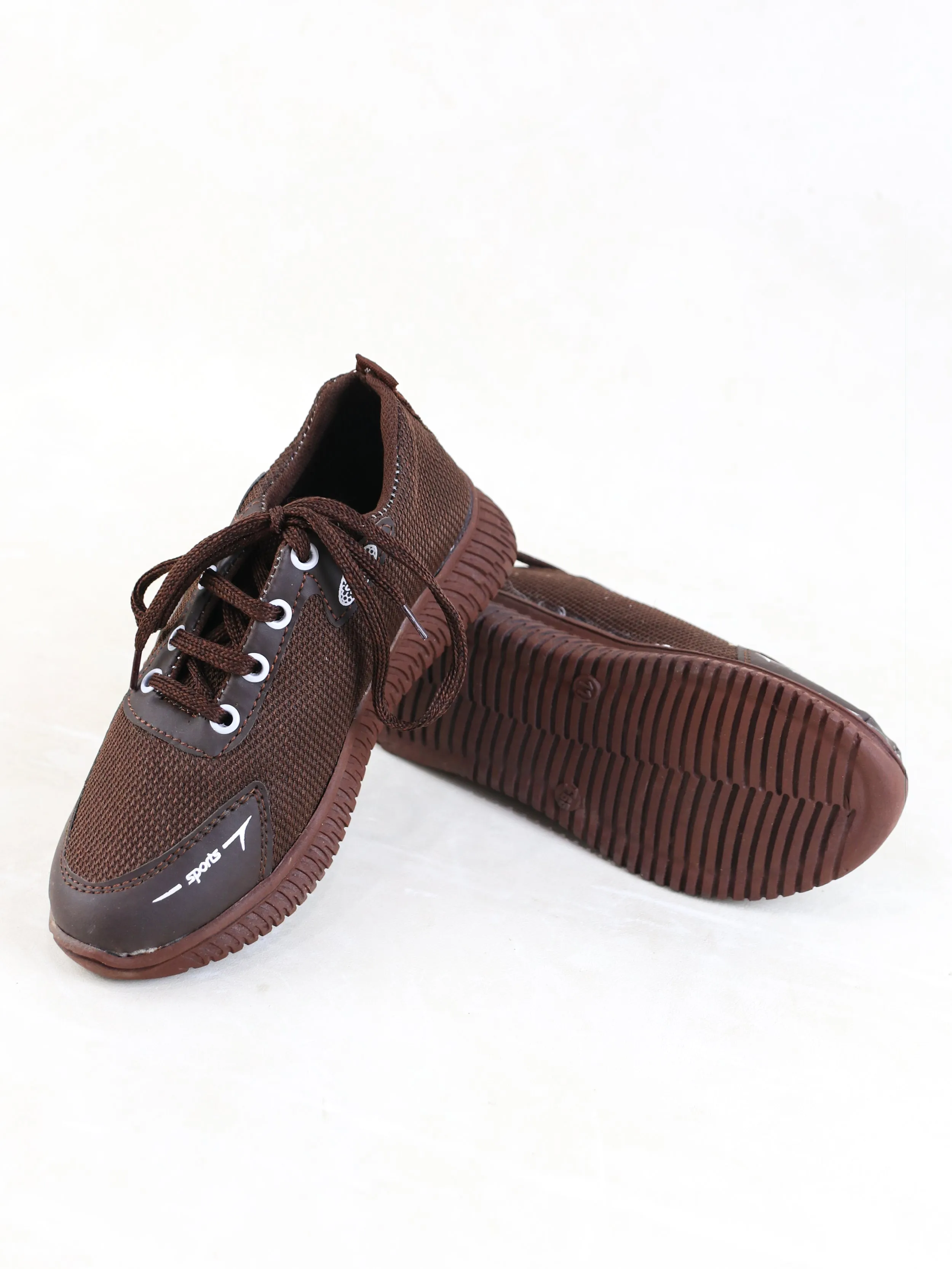 BS44 Boys Jogger Shoes 8Yrs - 17Yrs Brown