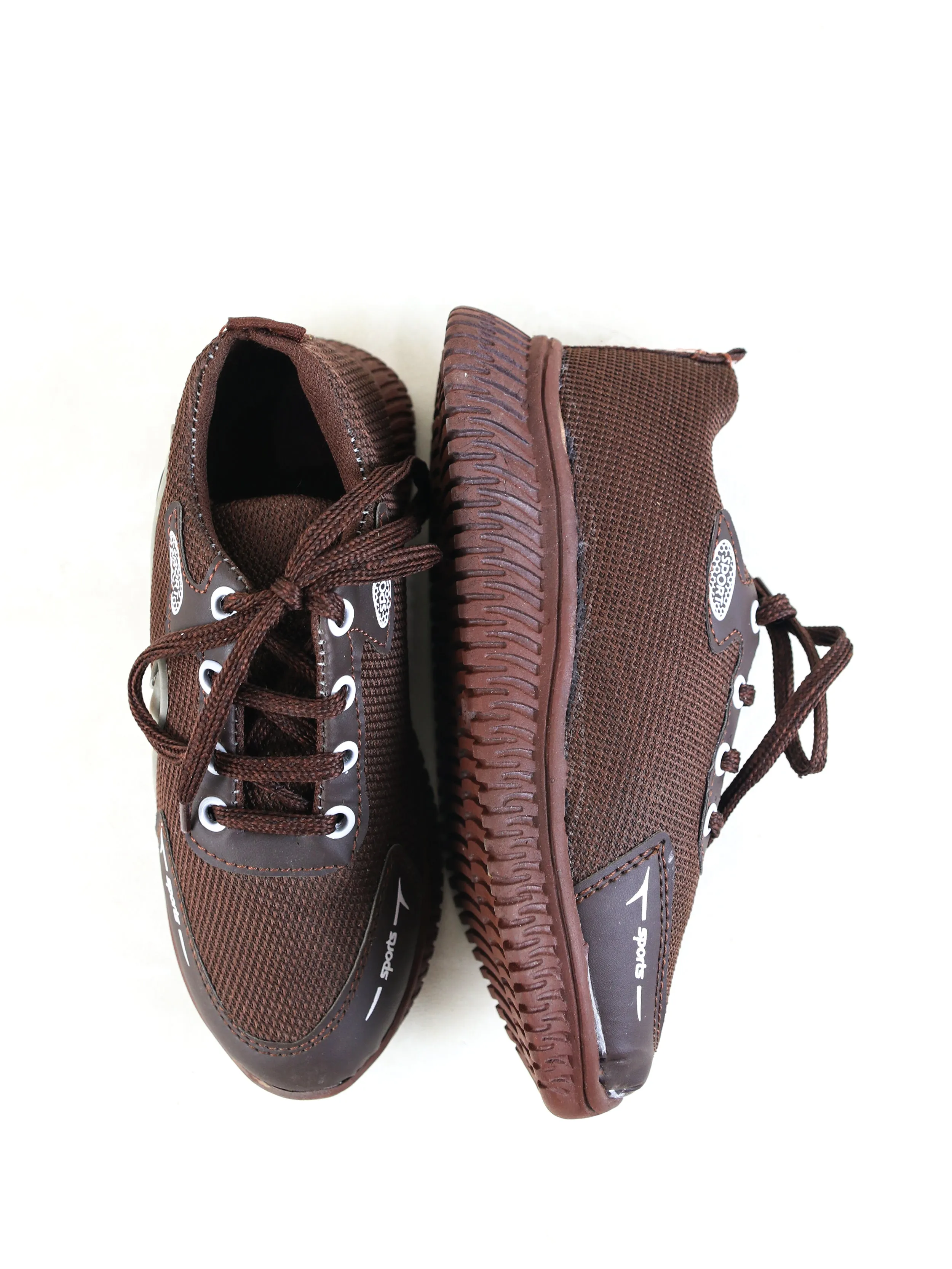 BS44 Boys Jogger Shoes 8Yrs - 17Yrs Brown