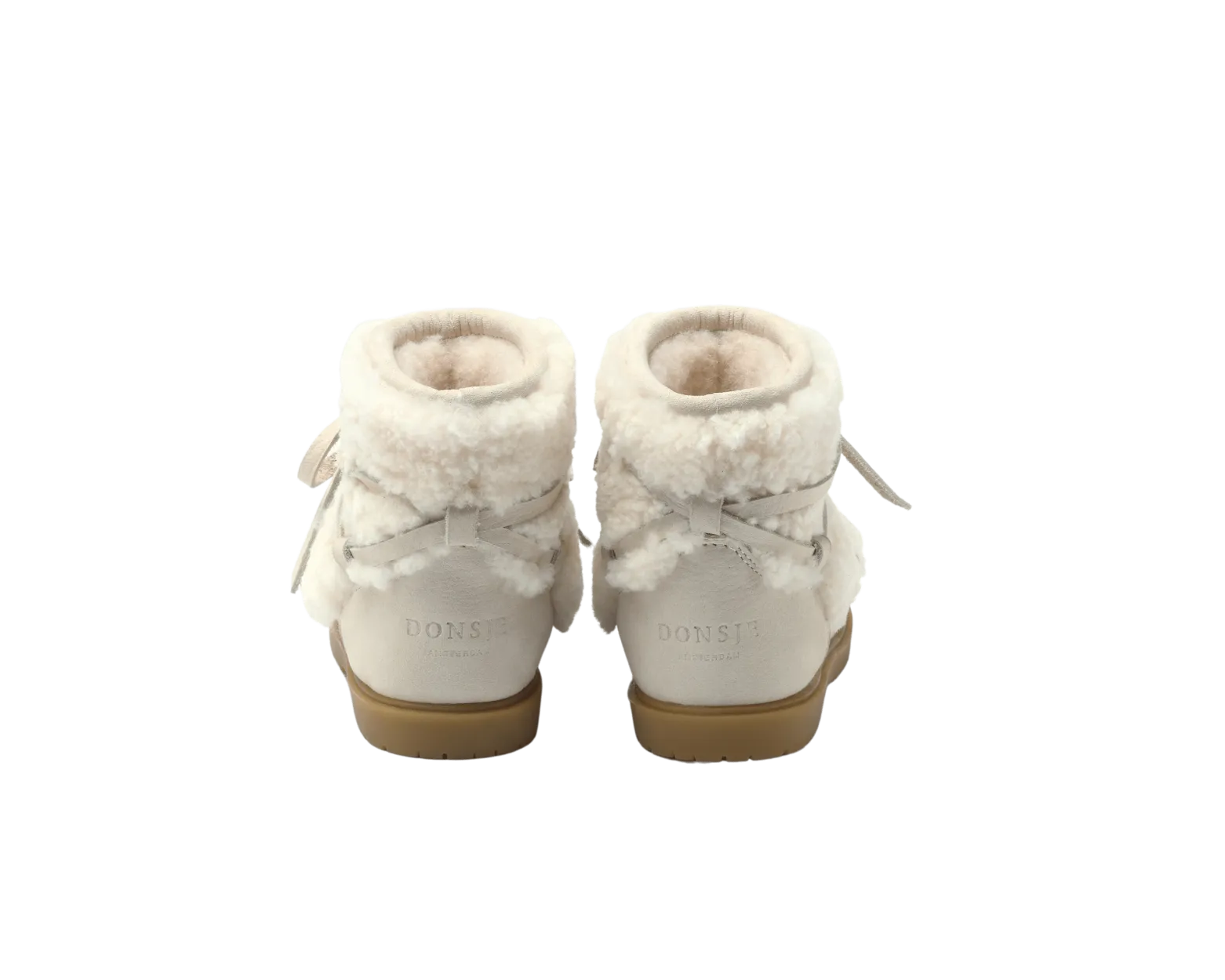 Cassia Boots | Off White Curly Sheep Wool