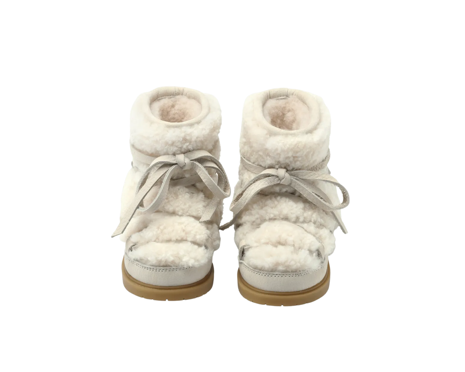 Cassia Boots | Off White Curly Sheep Wool