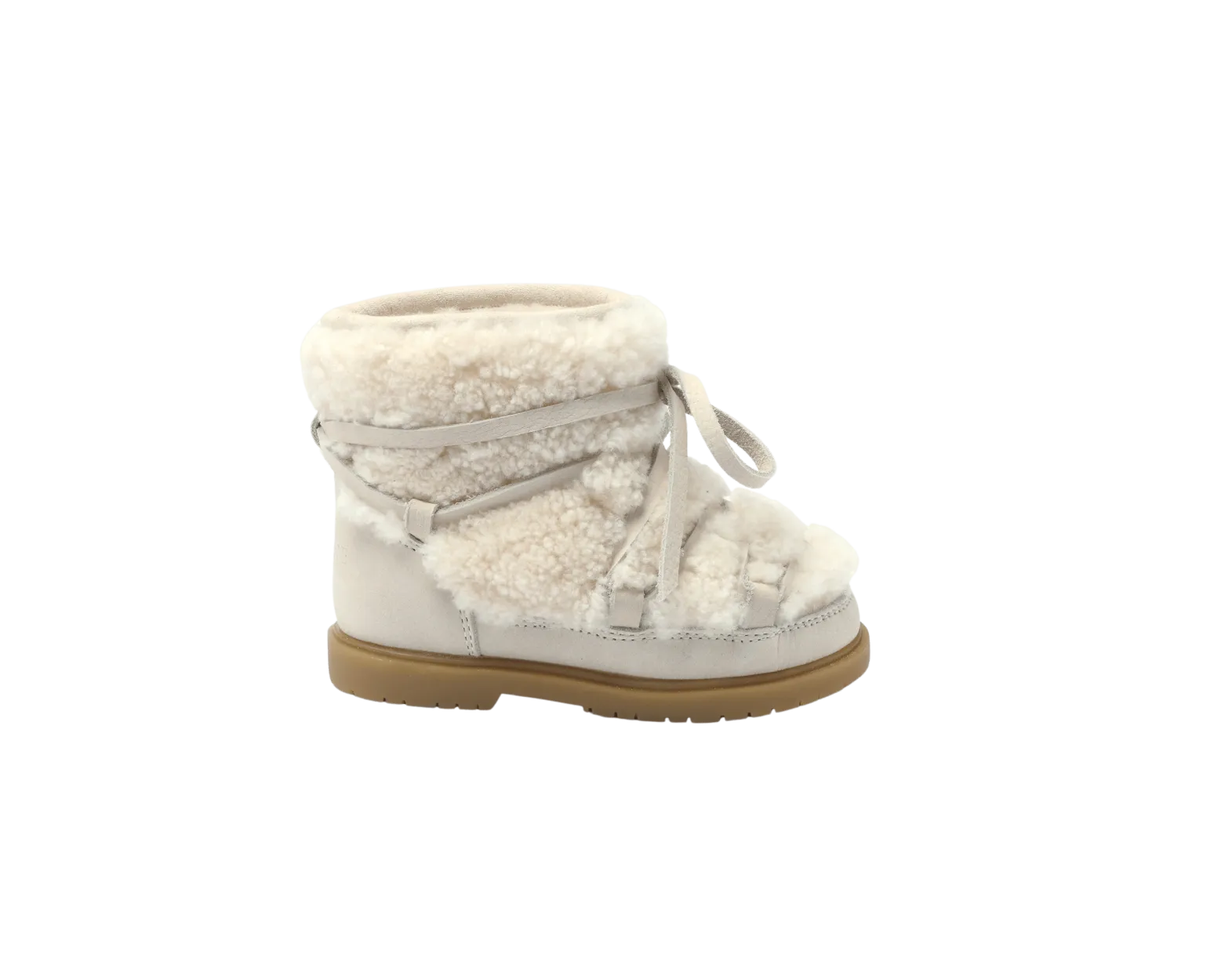 Cassia Boots | Off White Curly Sheep Wool