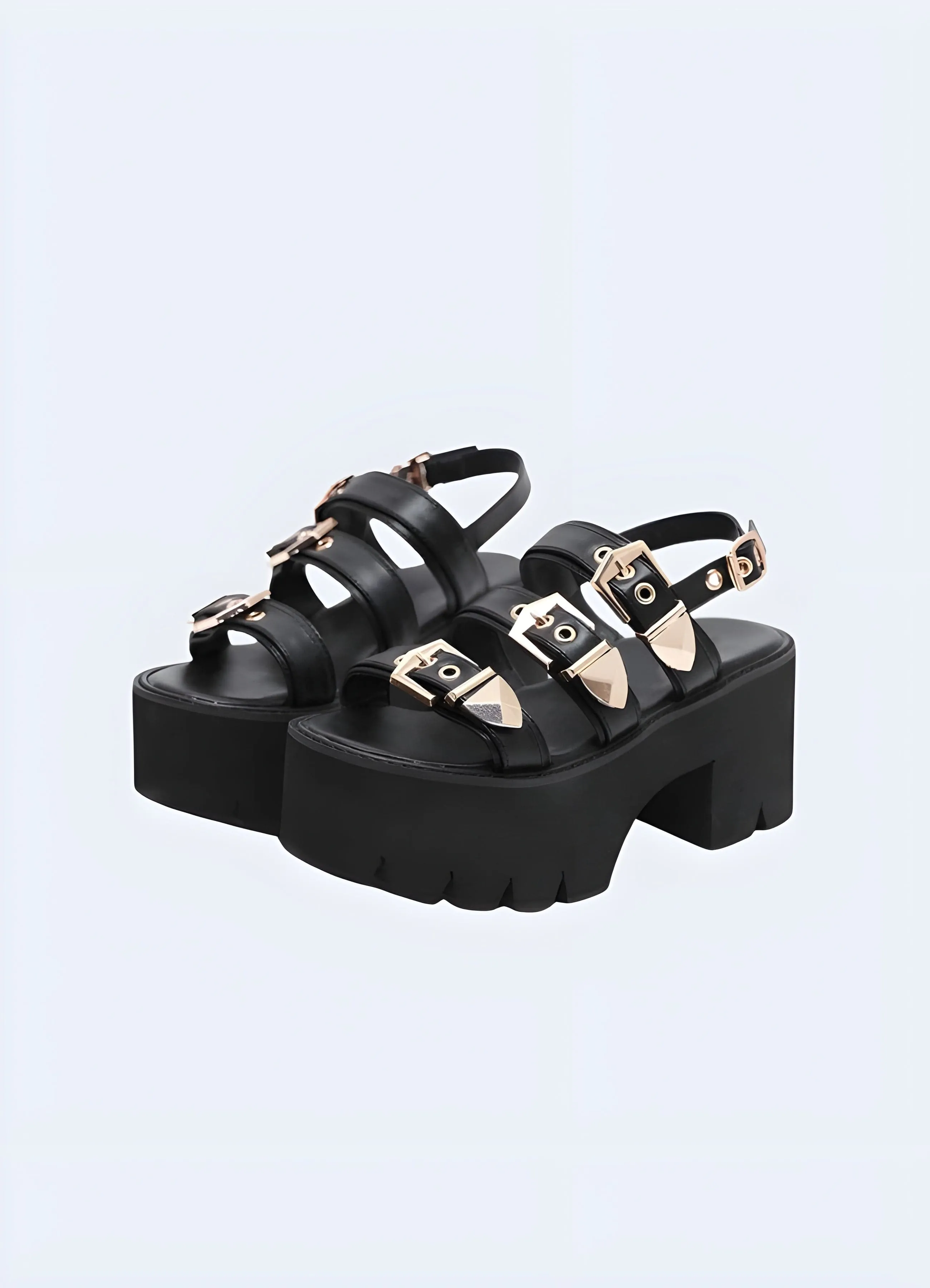 Chunky Platform Buckle Sandals