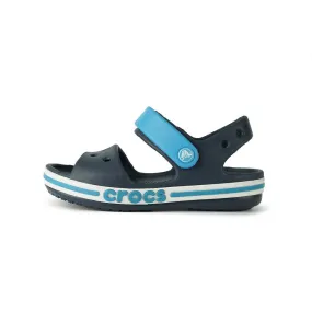 Crocs Bayaband Strap Flat Sandals Rubber Blue Colour For Kids