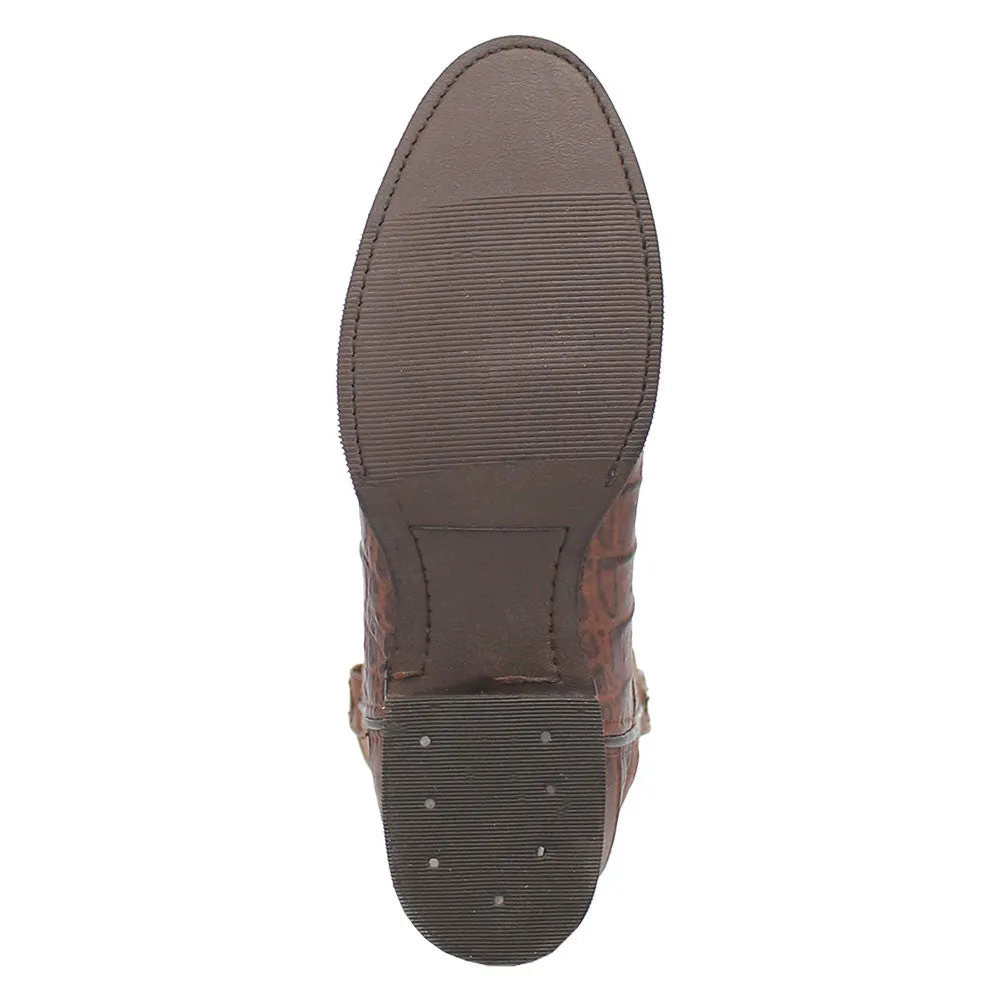 Dingo Trail Boss Round Toe Brown Leather Boots