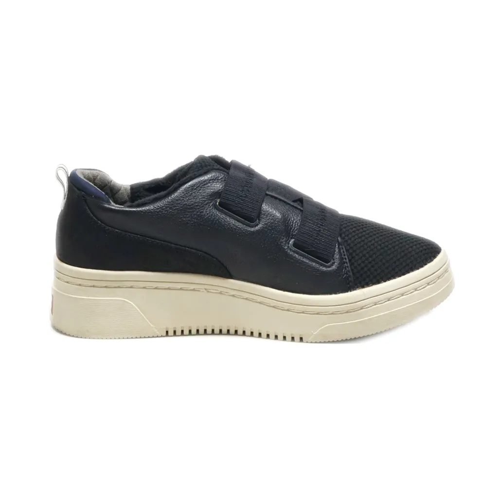 Dr. Scholl'S Low-Top Sneakers Fabric Black Colour For Women