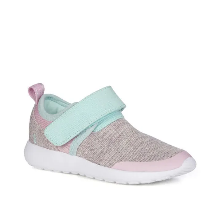 EMU - Kids Ando Velcro Trainer Mauve Pink Wool Fabric