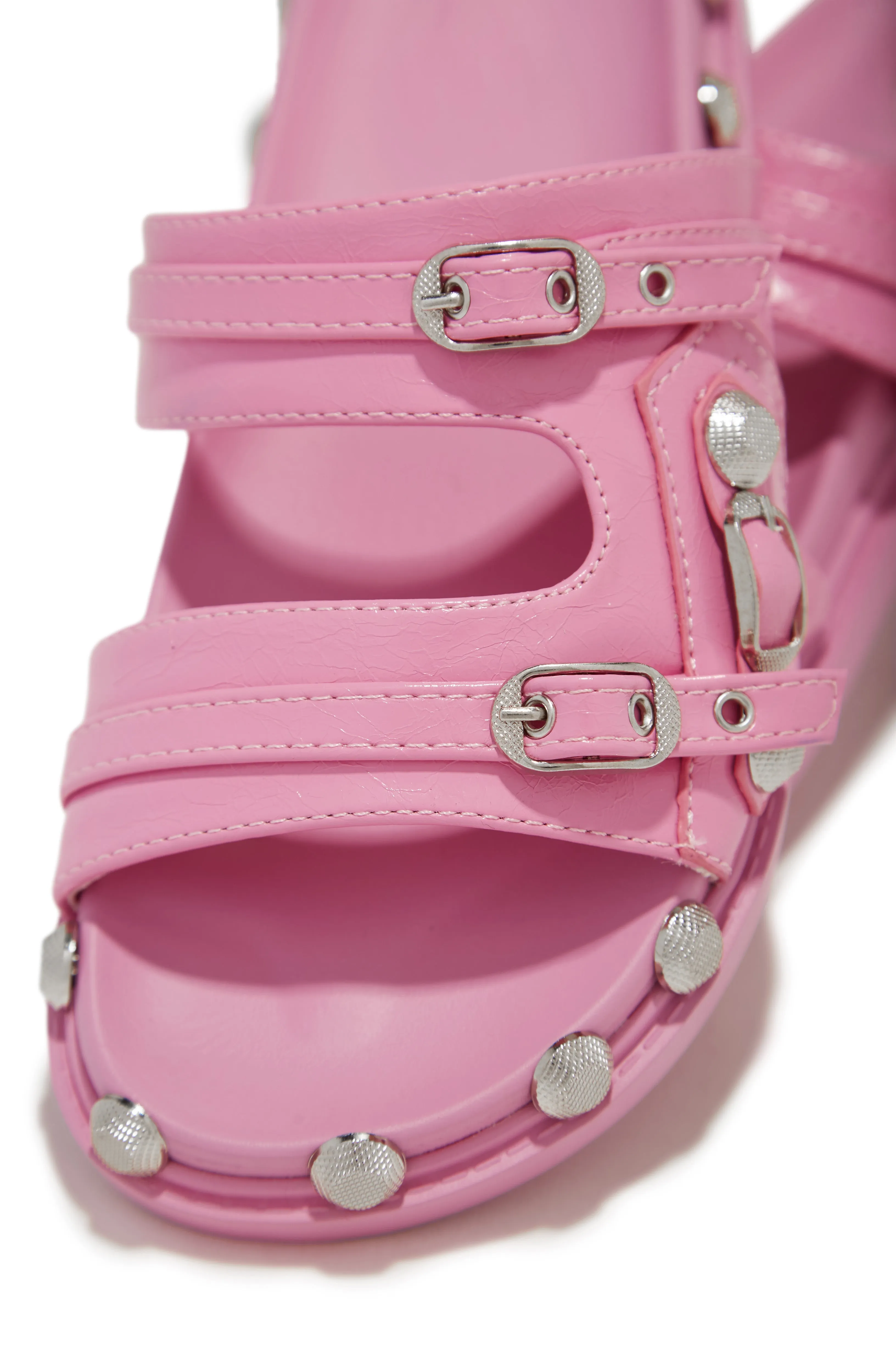 Erika Slip On Sandals - Pink