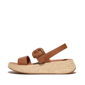 Fitflop F-Mode Espadrille Bucke L Flatform Sandals Tan