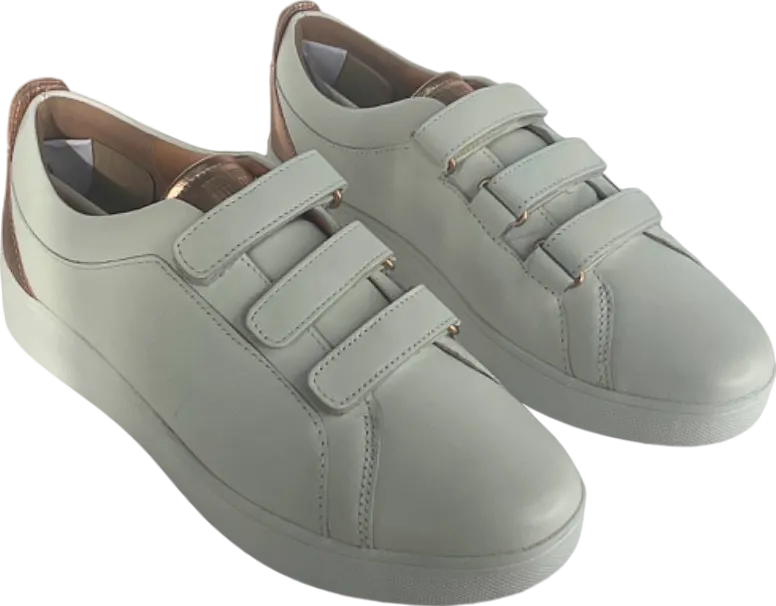 Fitflop White Leather Velcro Sneakers UK 5