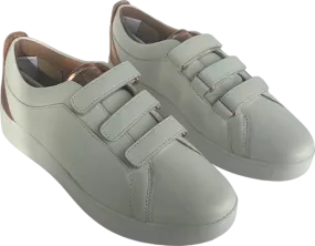 Fitflop White Leather Velcro Sneakers UK 5