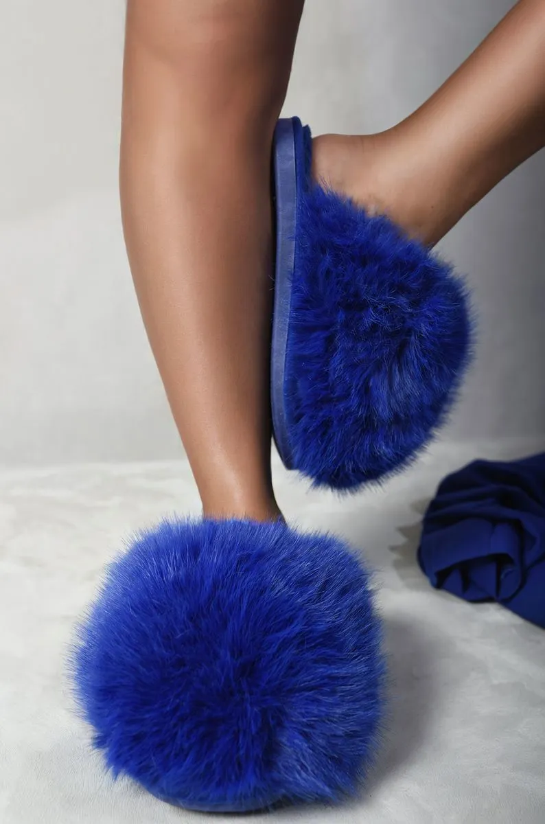 Fluffy Faux Fur Winter Sandals