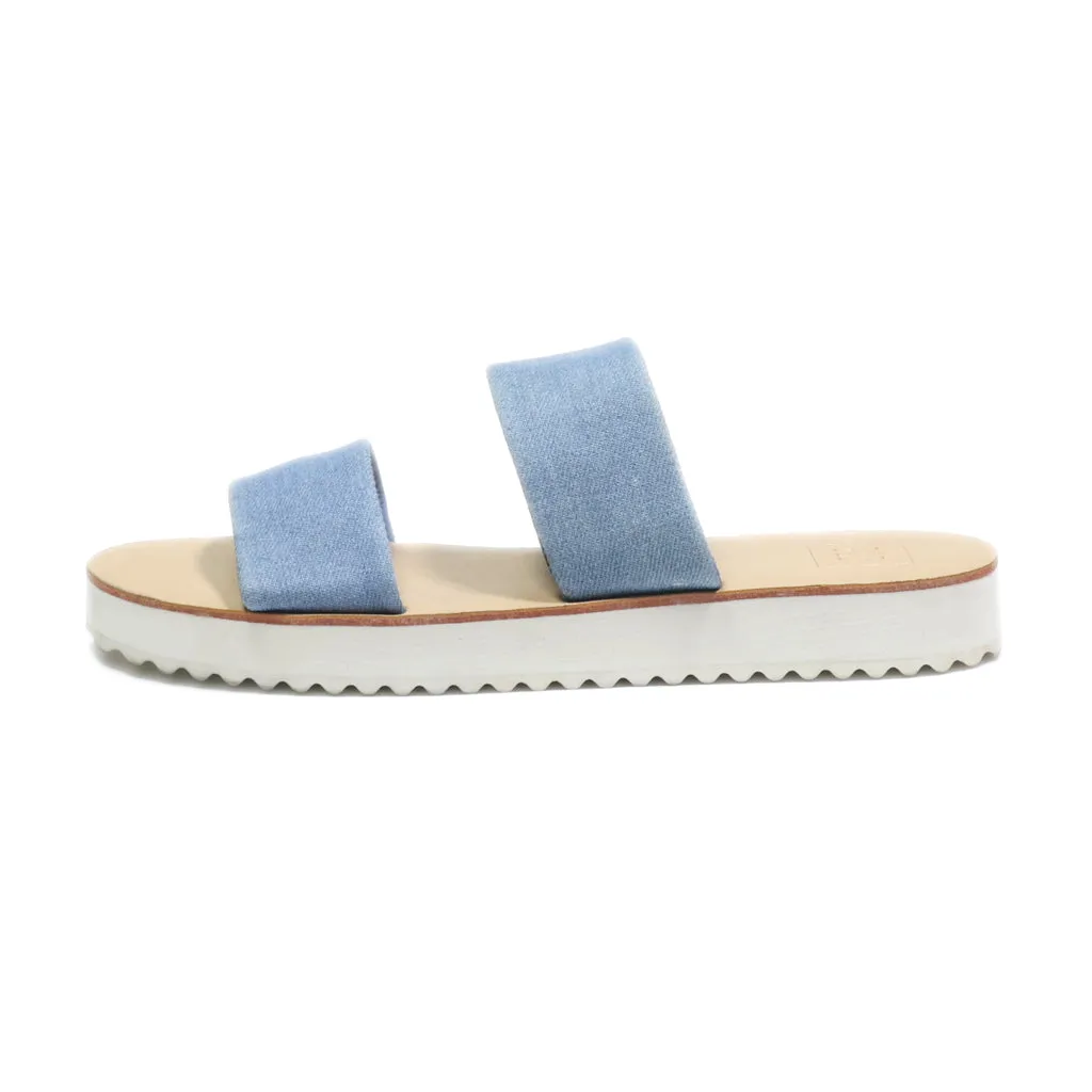 Gap Flat Sandals Canvas Blue Colour For Women