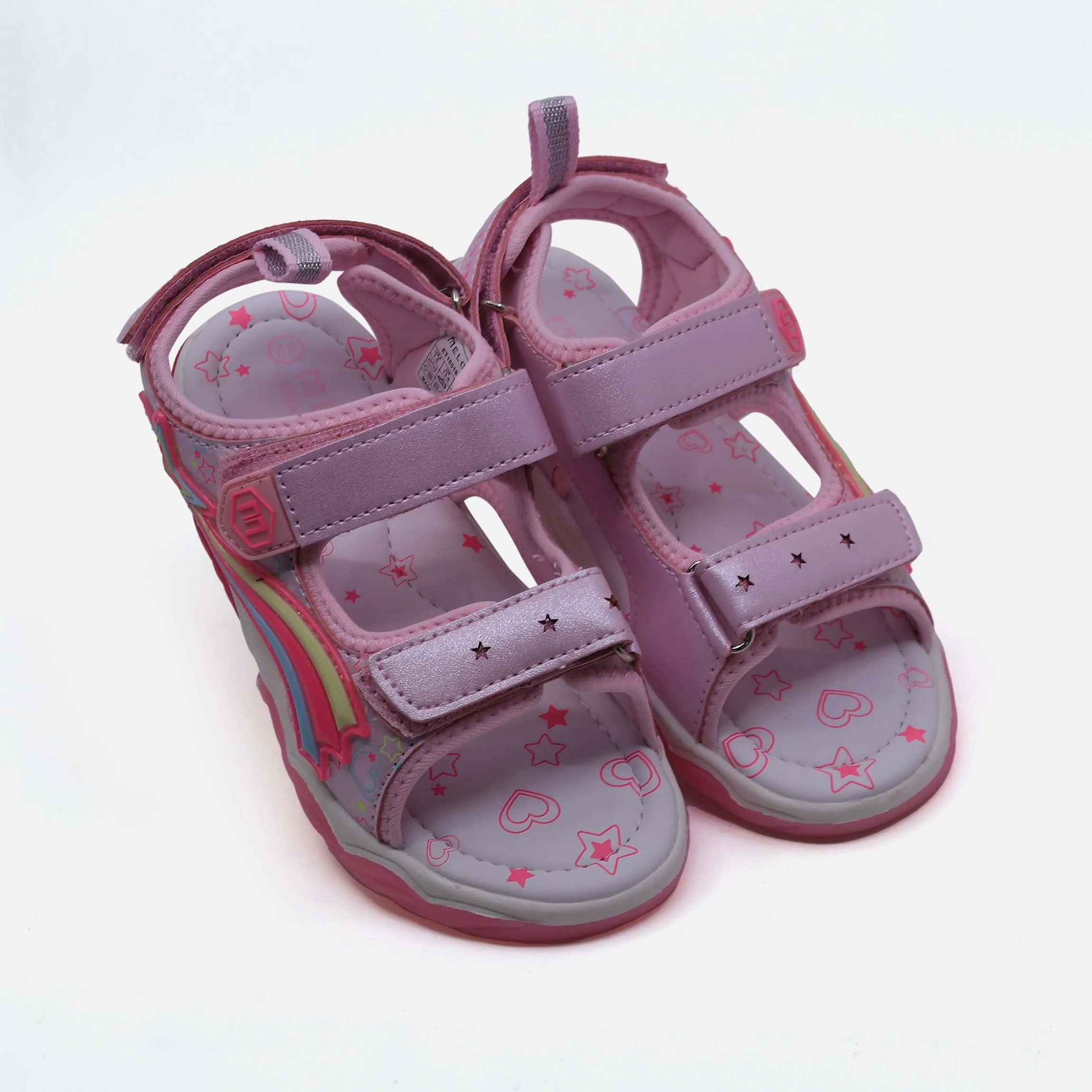 GIRLS LIGHT SLIP-ON SANDALS