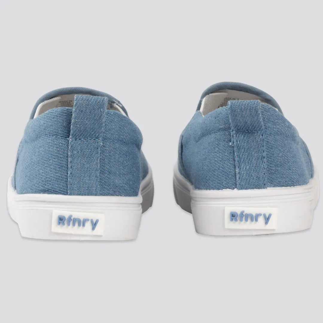 Girls Slip On _ 154286 _ Blue Denim