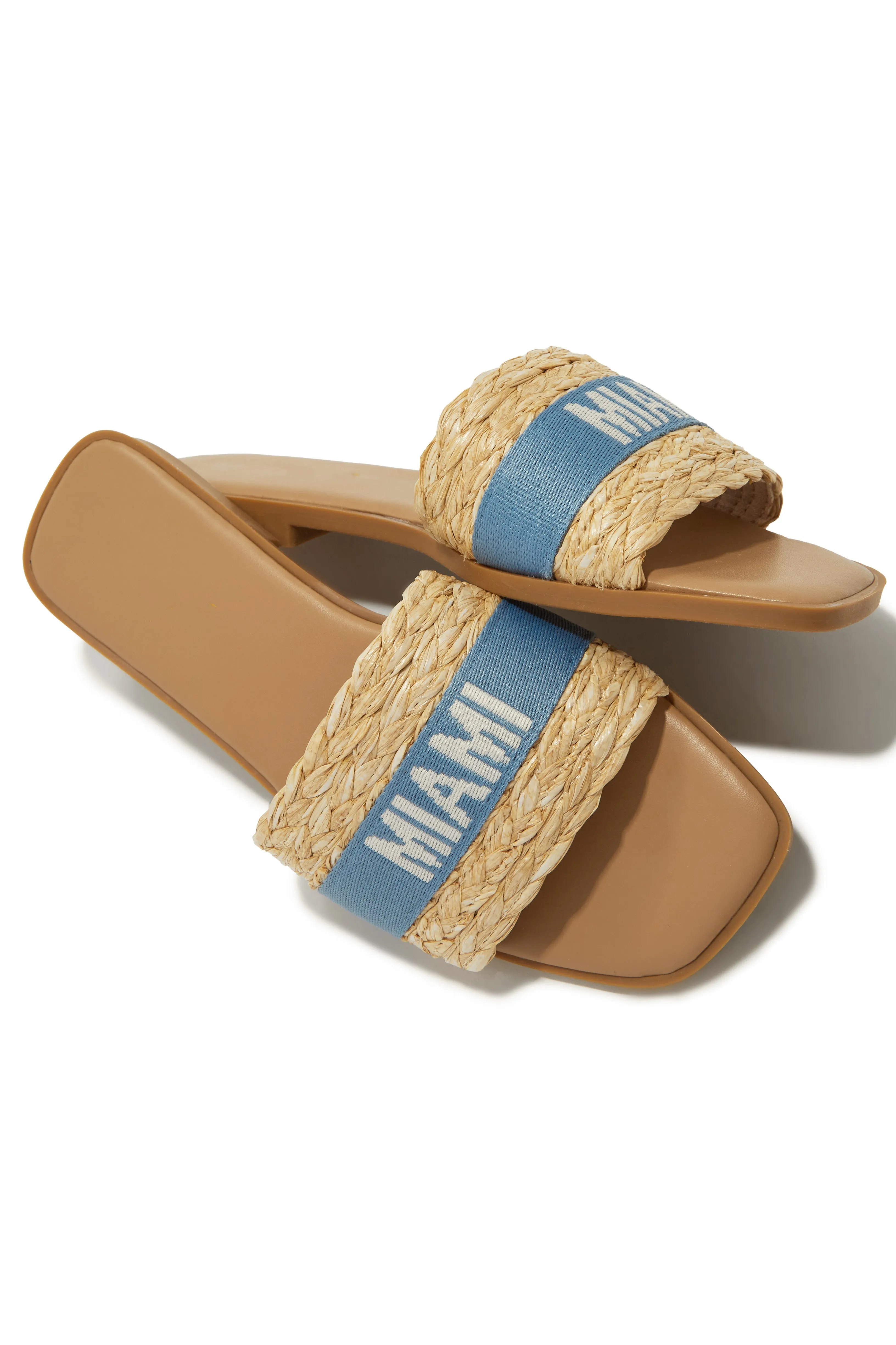 Going Places Slip On Sandals - Blue