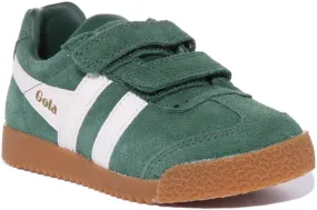 Gola Classics Harrier Velcro In Green For Kids