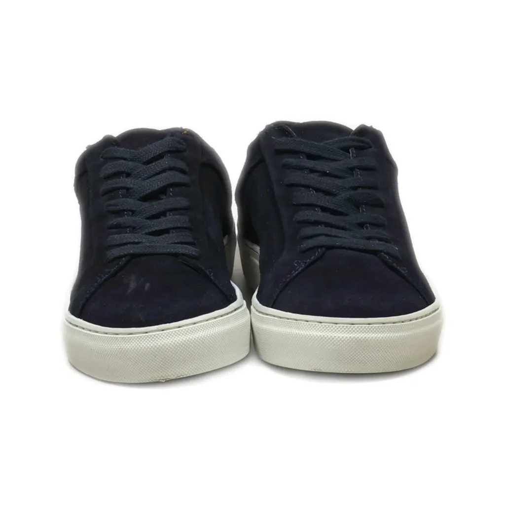 H&M Low-Top Sneakers Suede Blue Colour For Men