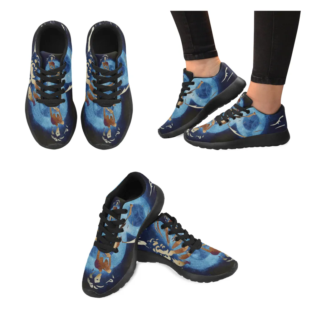 Kids Leo Zodiac Print Canvas Sneakers