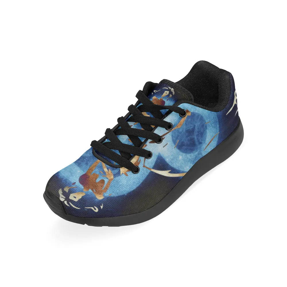 Kids Leo Zodiac Print Canvas Sneakers