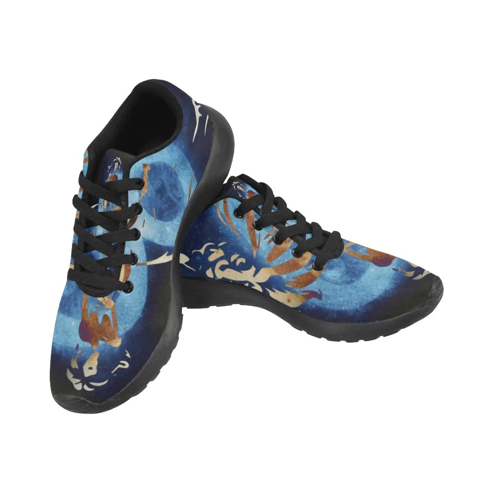 Kids Leo Zodiac Print Canvas Sneakers