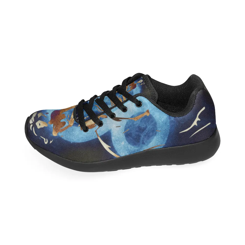 Kids Leo Zodiac Print Canvas Sneakers