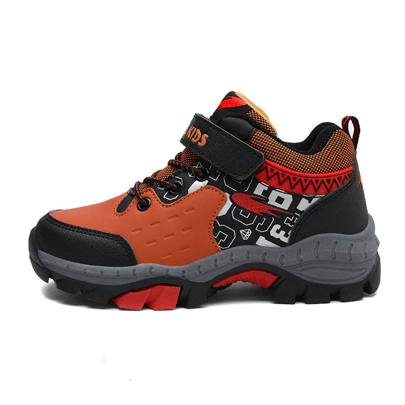 Kids Winter Hiking Shoes Boys Waterproof Warm Thin Cotton Shoes