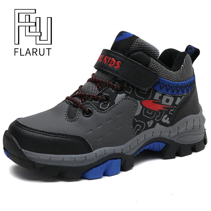 Kids Winter Hiking Shoes Boys Waterproof Warm Thin Cotton Shoes