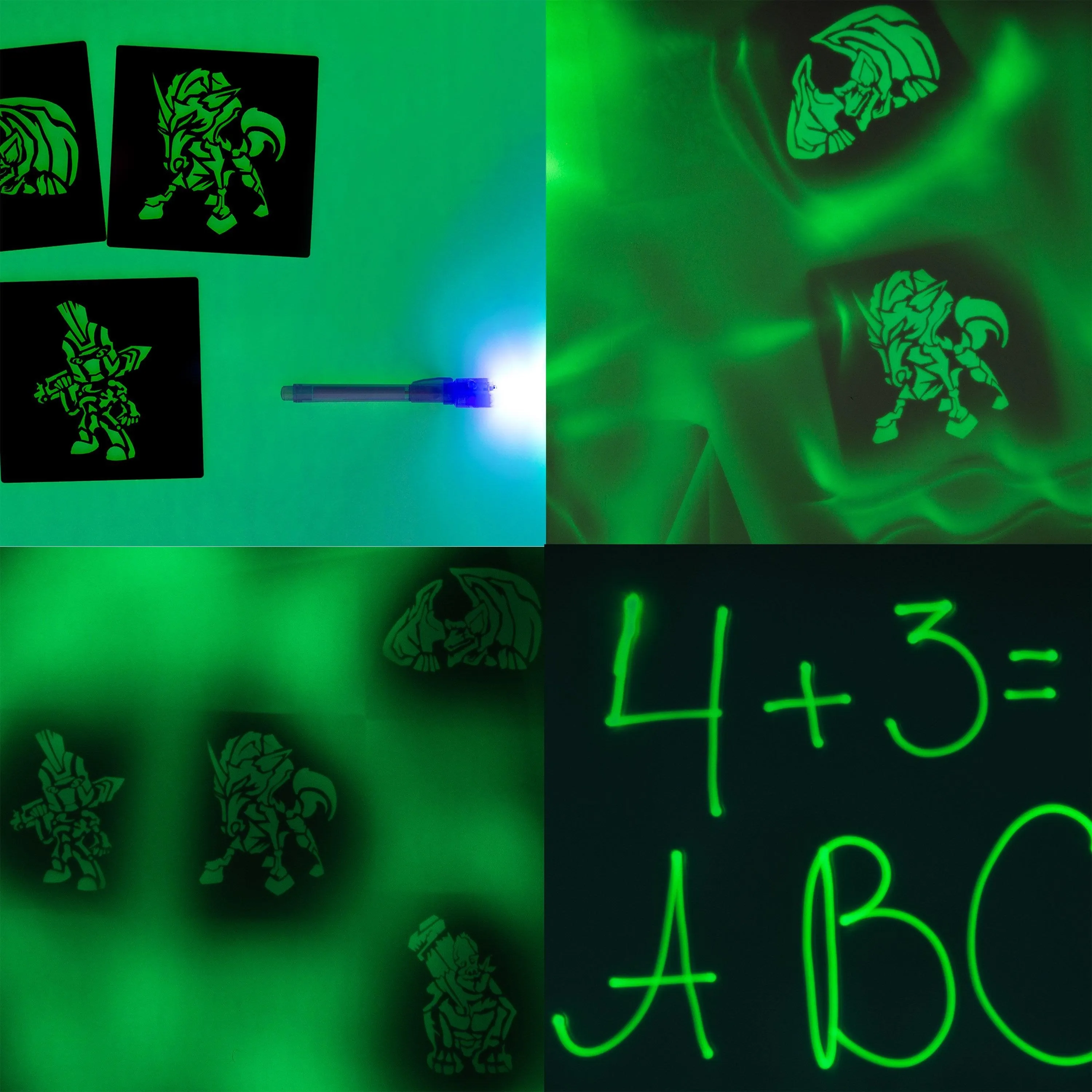 Light Drawing Board For Kids - The Glow In Dark Neon Effect Draw Pad Tablet