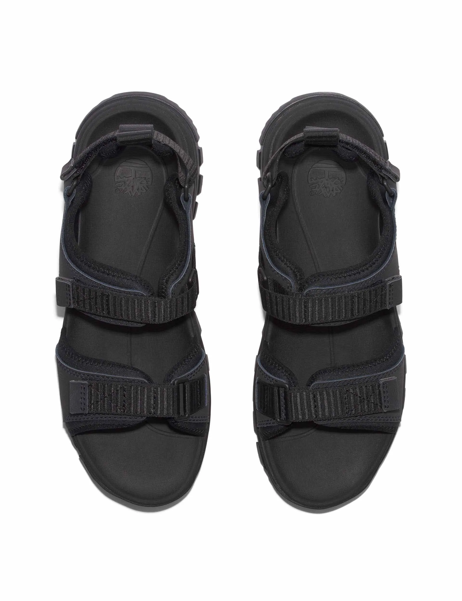 Lincoln Peak 2-Strap Sandal - Black Leather