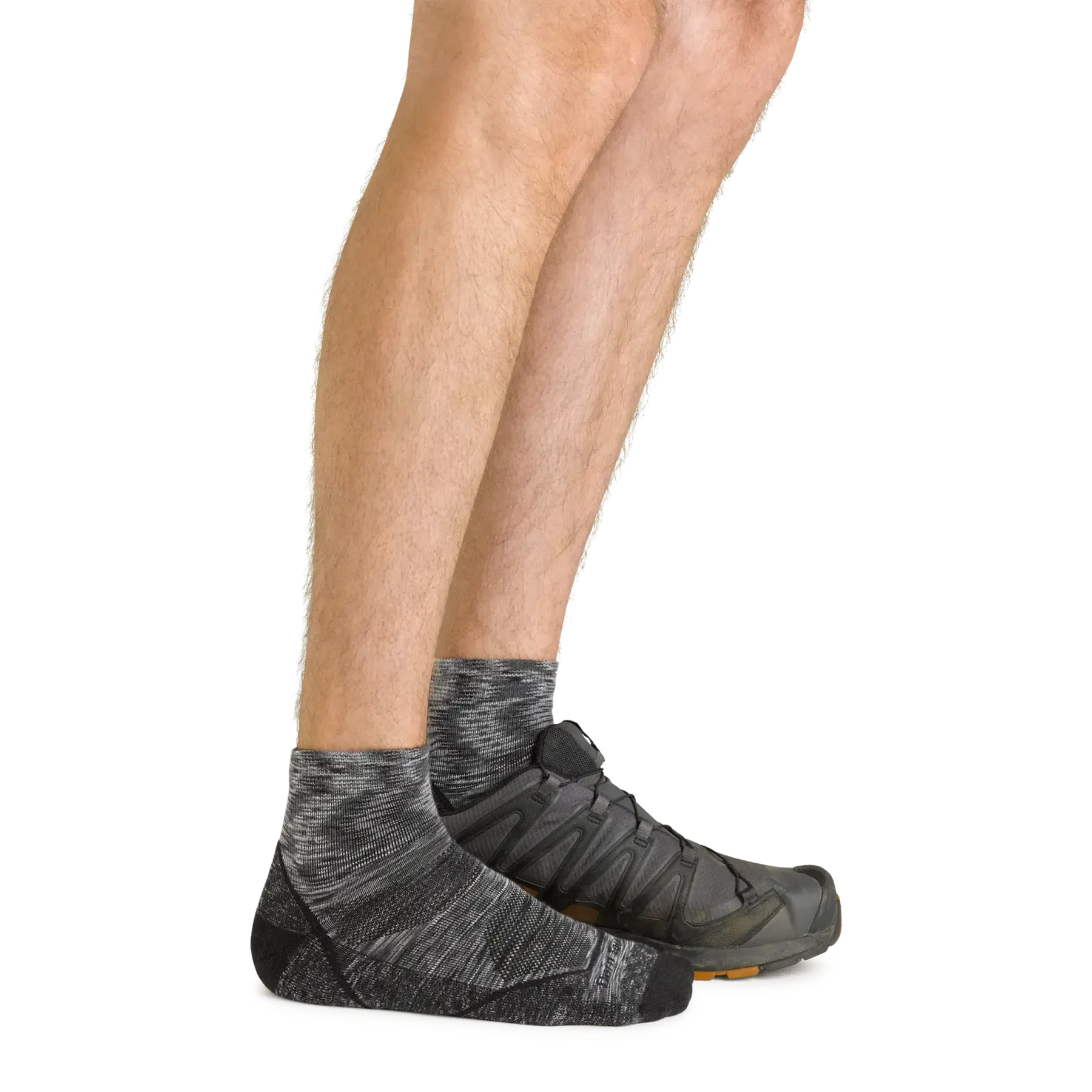 Men's Light Hiker Quarter Lightweight Hiking Sock - Space Gray