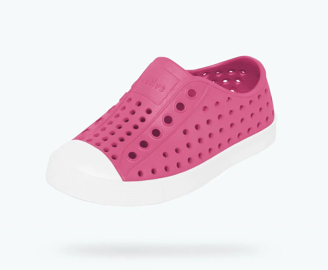 Native Kid's Jefferson Sneaker - Hollywood Pink/Shell White 13100100-5626