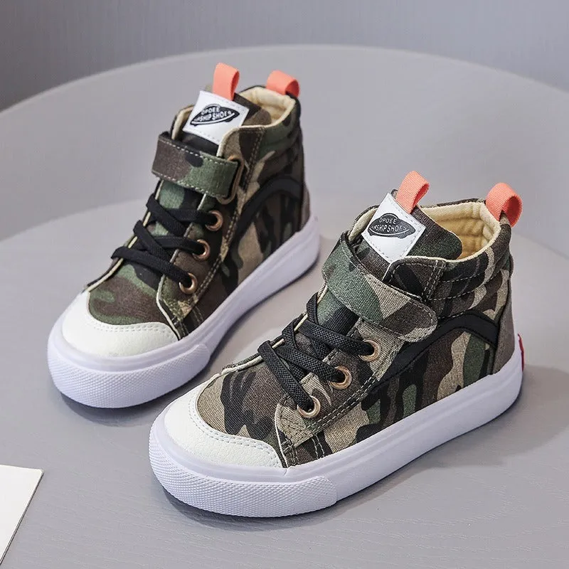 New Brand Boys Casual Shoes Army Green Fashion Children's Boots