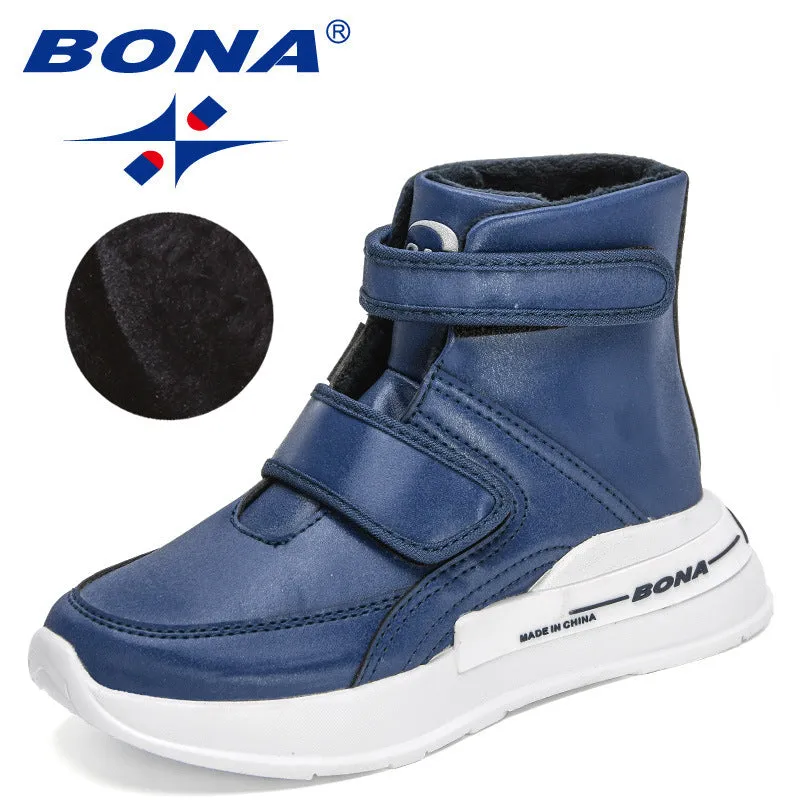 New Designers Trendy Boots Children Outdoor Anti-slip High Top Boots