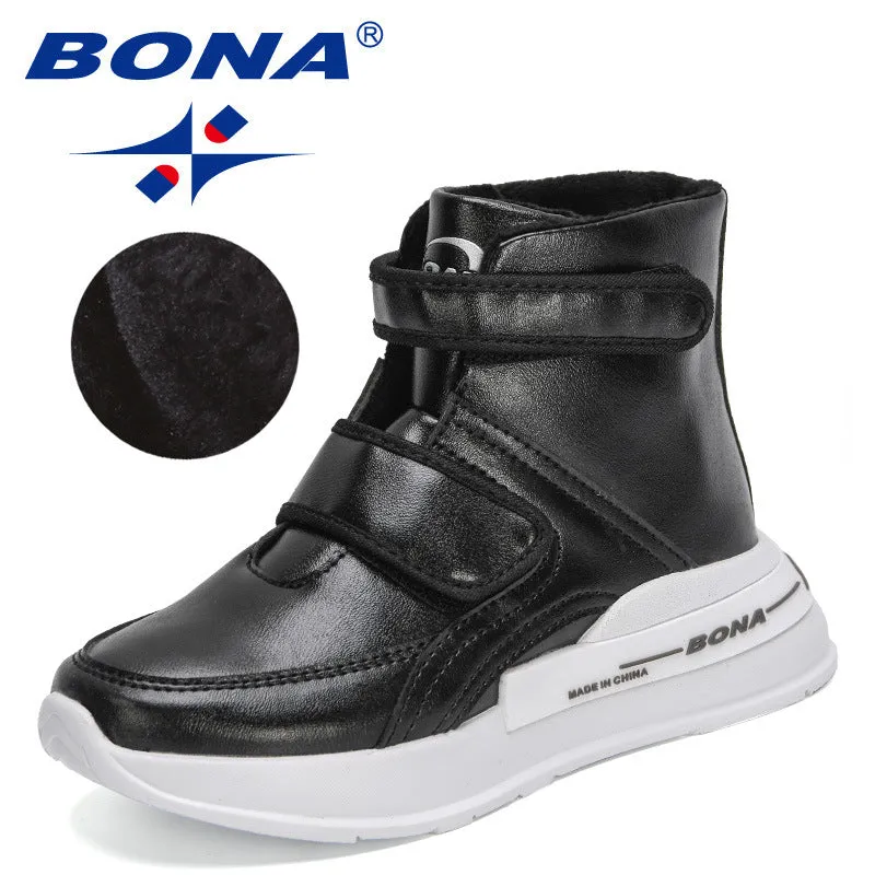 New Designers Trendy Boots Children Outdoor Anti-slip High Top Boots