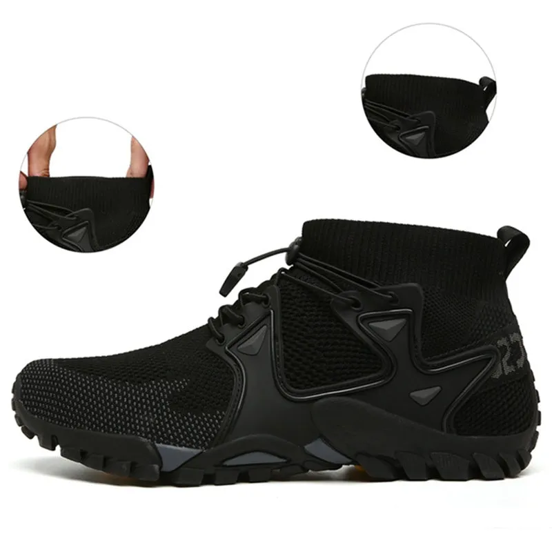 New Mesh Breathable Hiking Shoes Size 36-47 Mens Sneakers