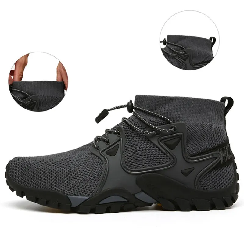 New Mesh Breathable Hiking Shoes Size 36-47 Mens Sneakers