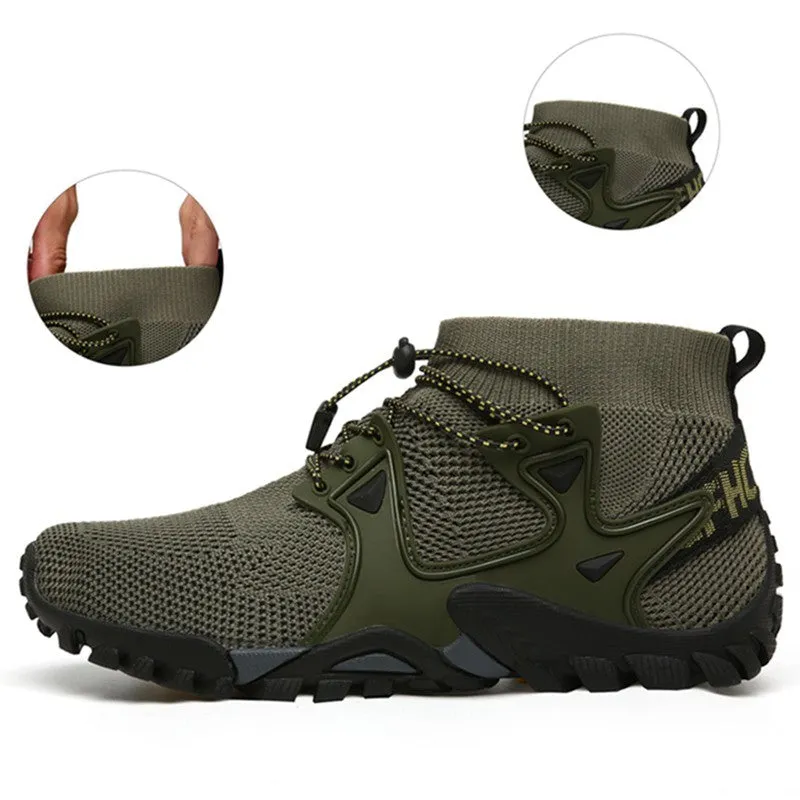 New Mesh Breathable Hiking Shoes Size 36-47 Mens Sneakers