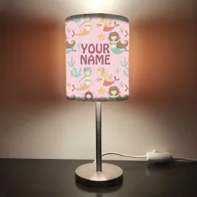 Personalized Kids Bedside Night Lamp-Mermaid