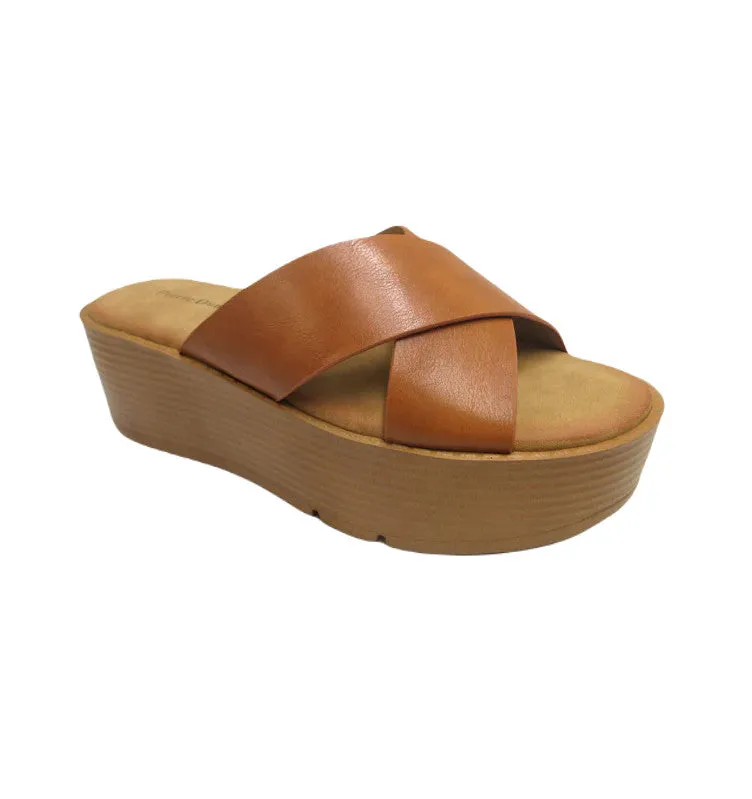 Pierre Dumas Women's Aster-2 Wedge Sandal - New Tan 22170-120