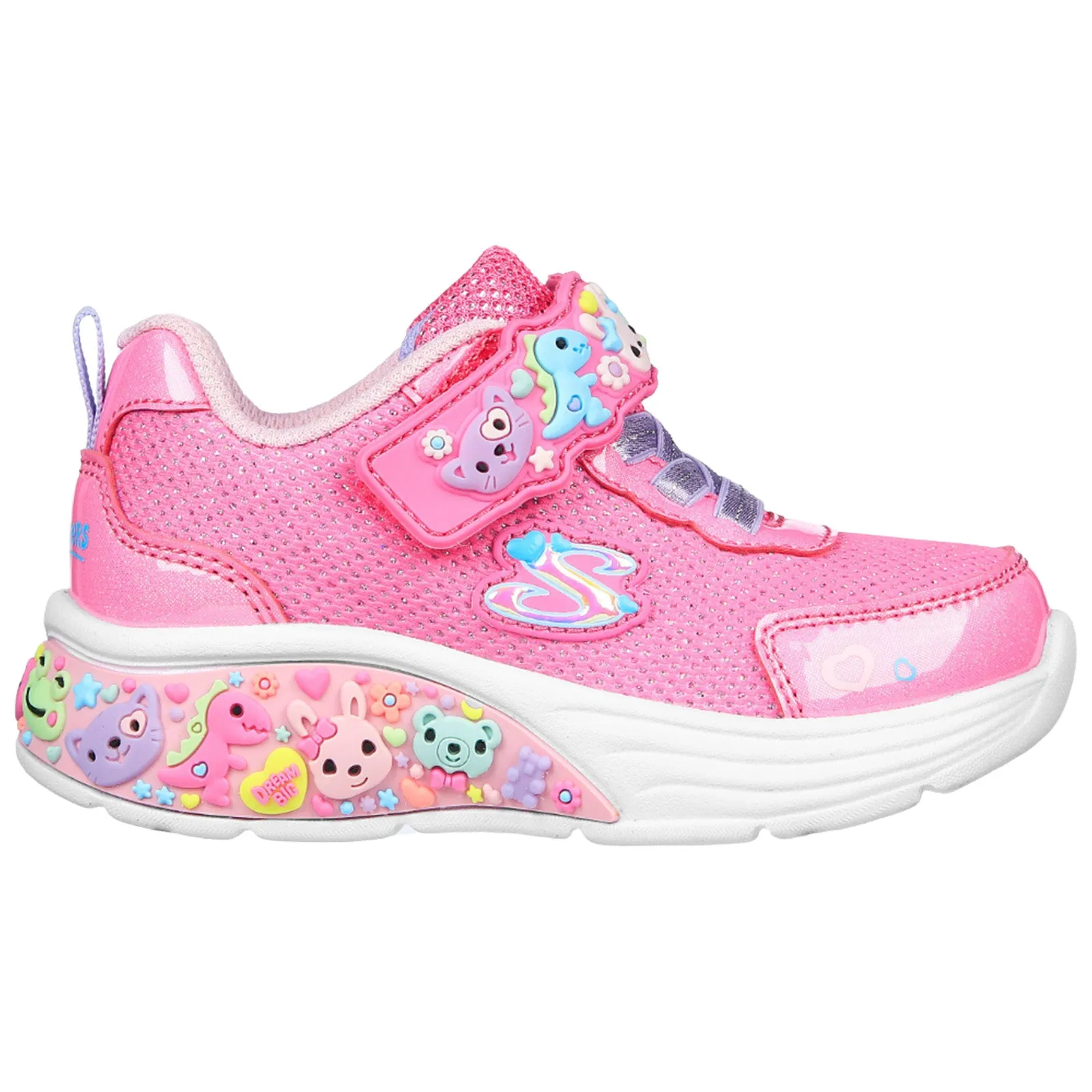 Skechers Infant My Dreamers Glitter Trainers 4K UK