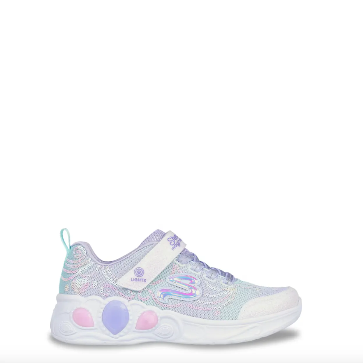 Skechers Princess Wishes Lavender/Multi Toddler Sneaker