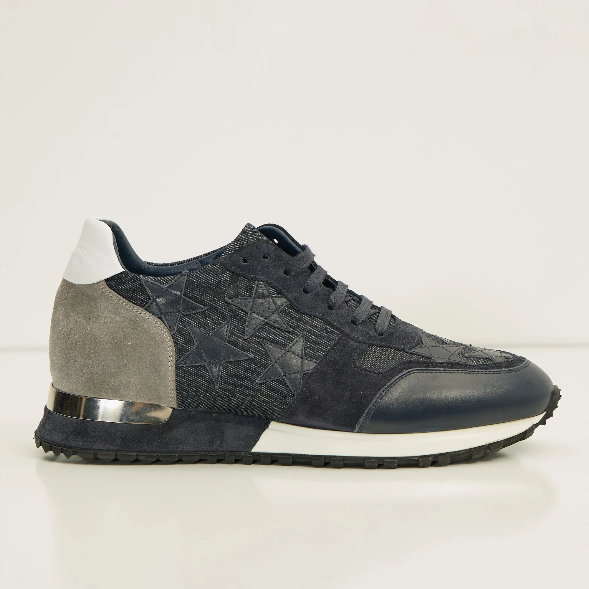 Star Denim Sneakers  - Black Navy