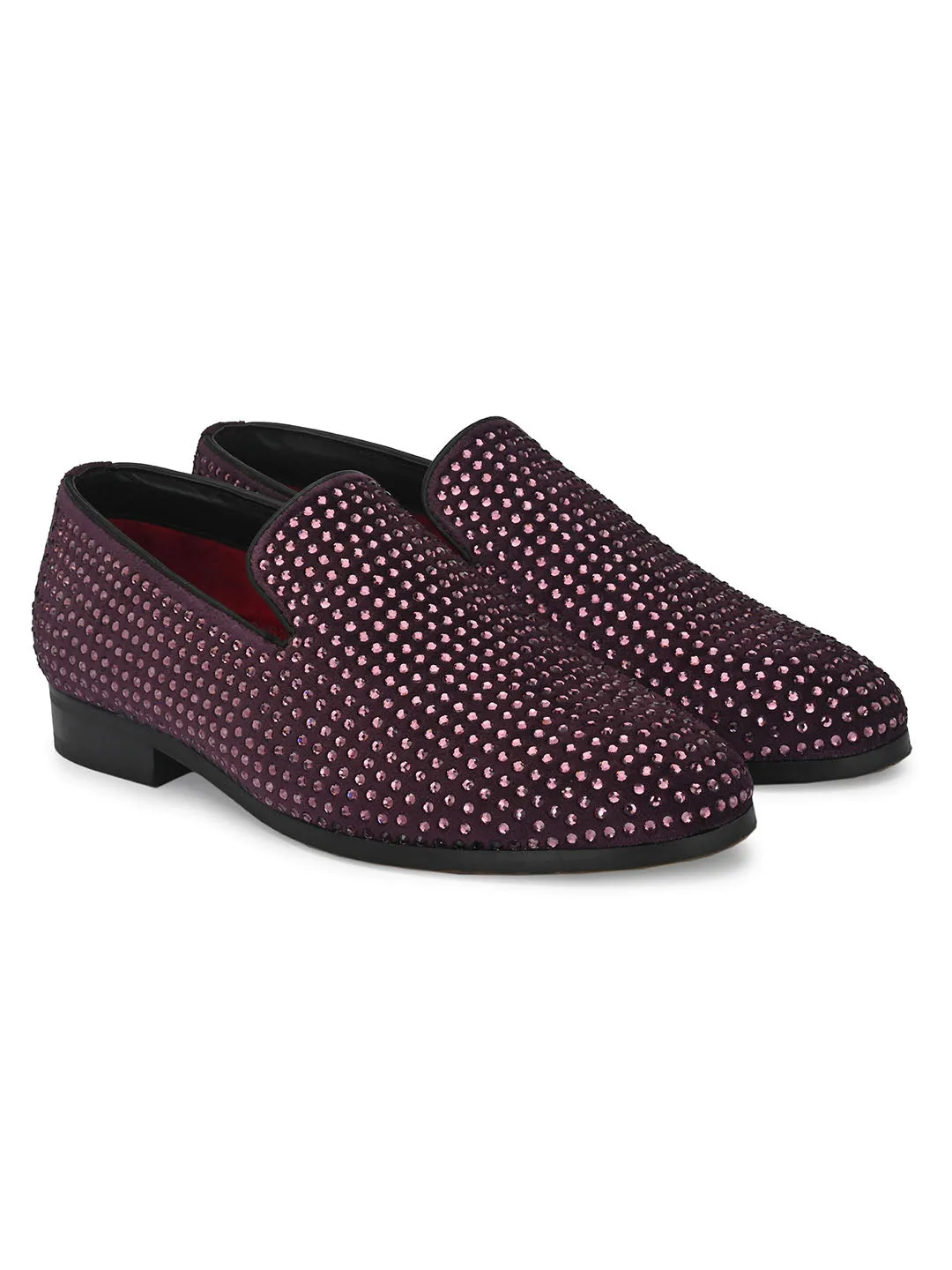 StarGaze Plum Slip-ons