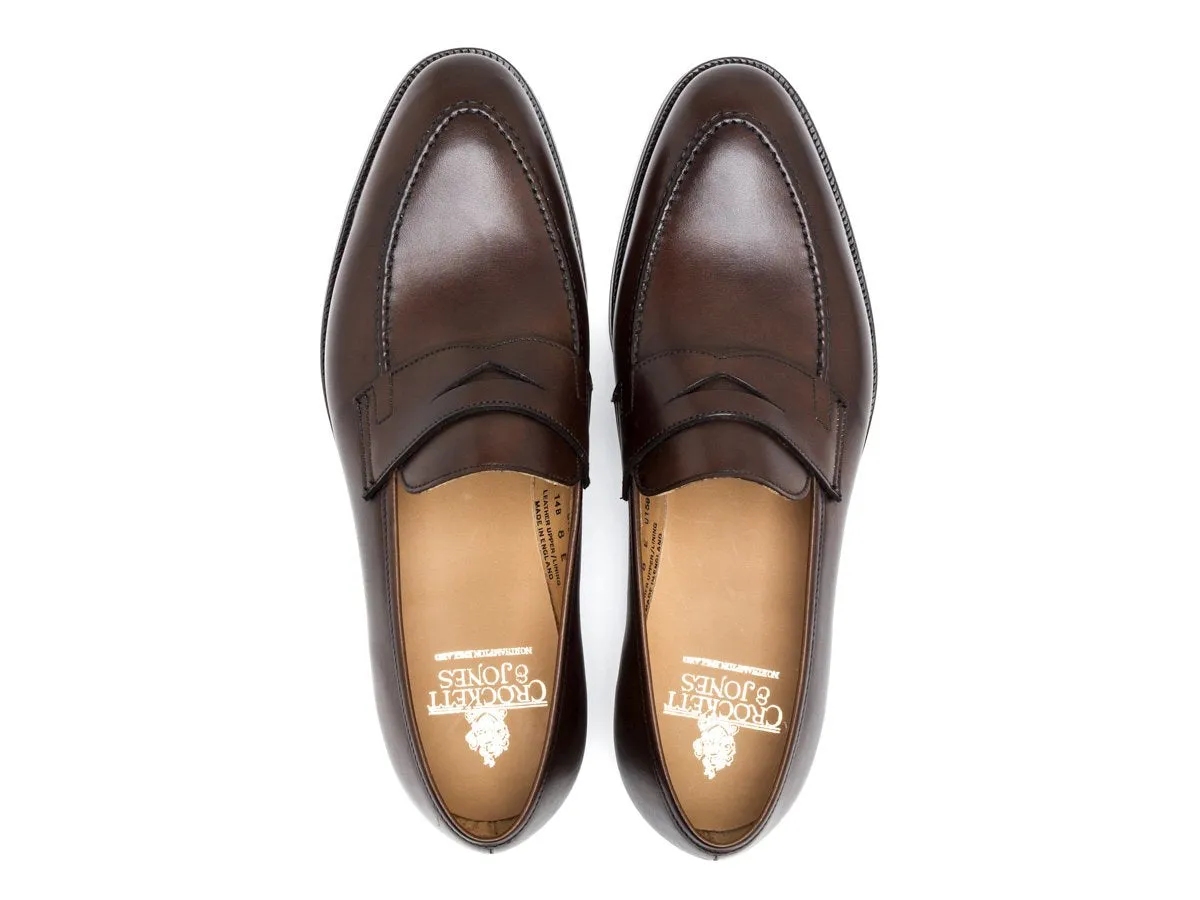 Sydney Dark Brown Burnished Calf