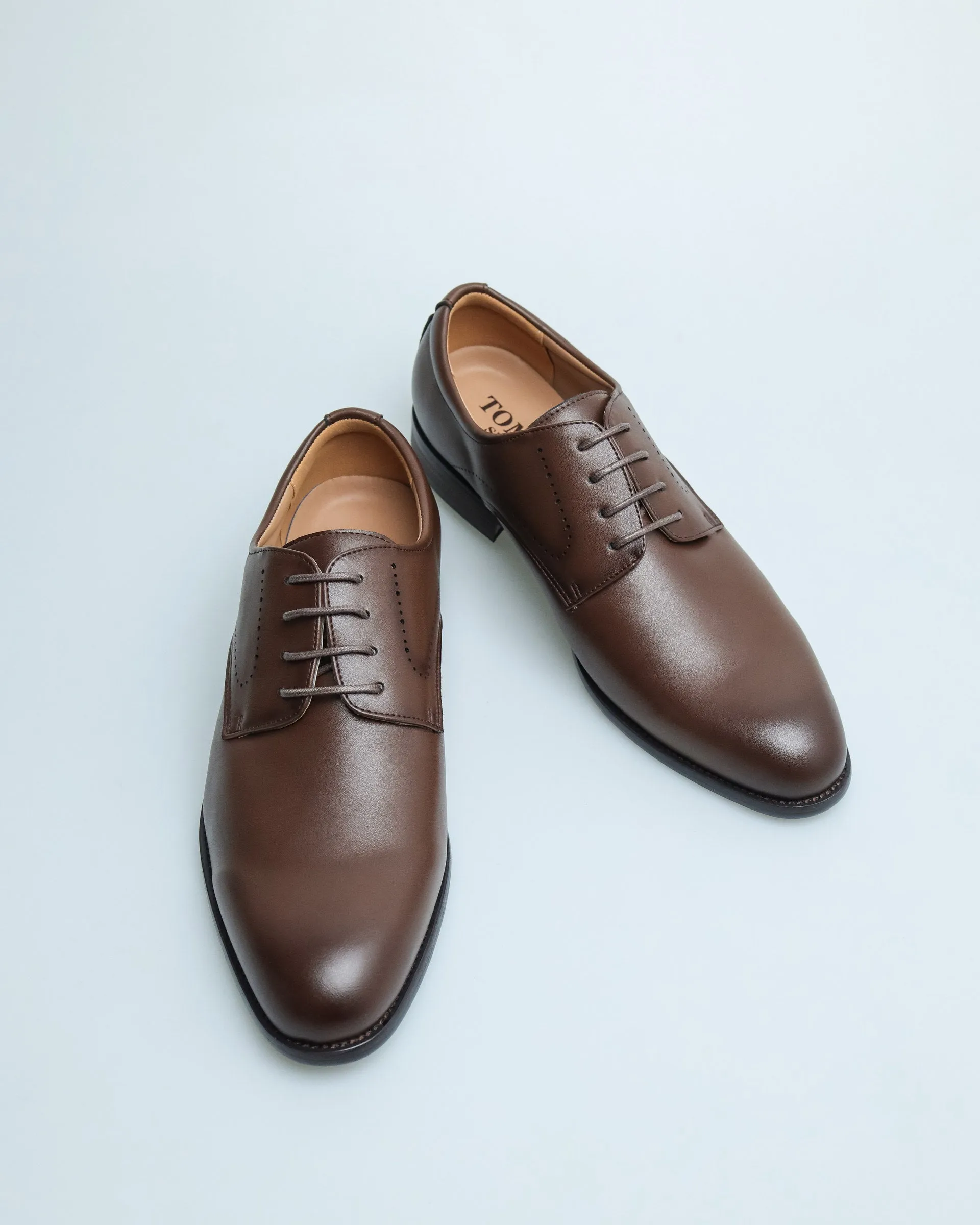 Tomaz F397 Men's Plain Toe Derby (Coffee)