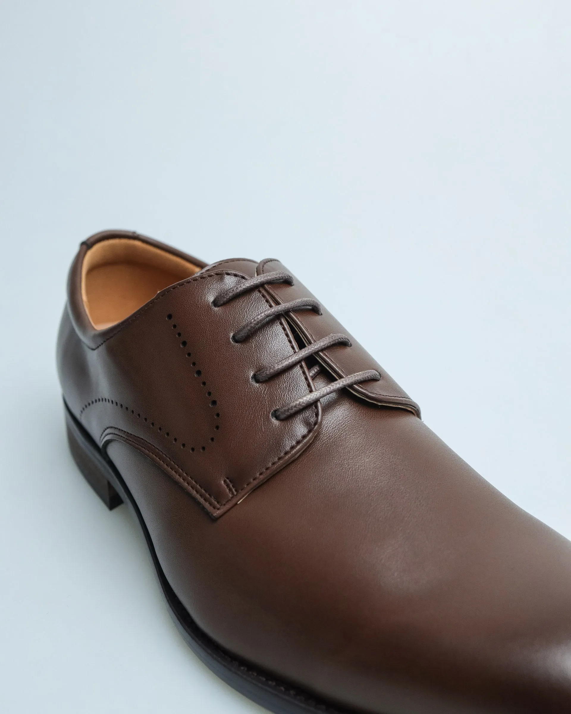 Tomaz F397 Men's Plain Toe Derby (Coffee)